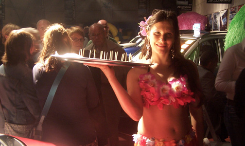 ontvangst met hapjes